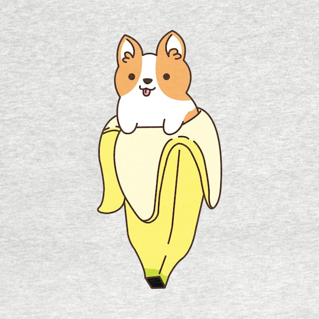 Banana Corgi by mintcorner